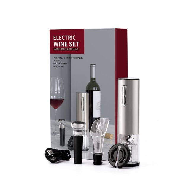 Electric Wine Opener Corkscrew Foil Cutter Set Automatic High-end Bottle Opener For Wine Kitchen Gadgets Can Opener - Image 6