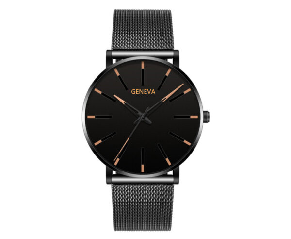 Stainless Steel Mesh Band Business Quartz Watch - Image 5