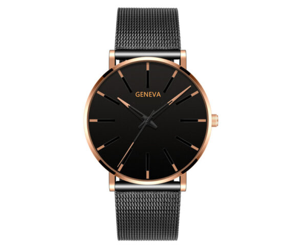 Stainless Steel Mesh Band Business Quartz Watch - Image 6