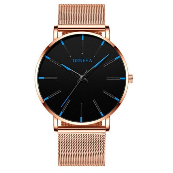 Stainless Steel Mesh Band Business Quartz Watch - Image 3