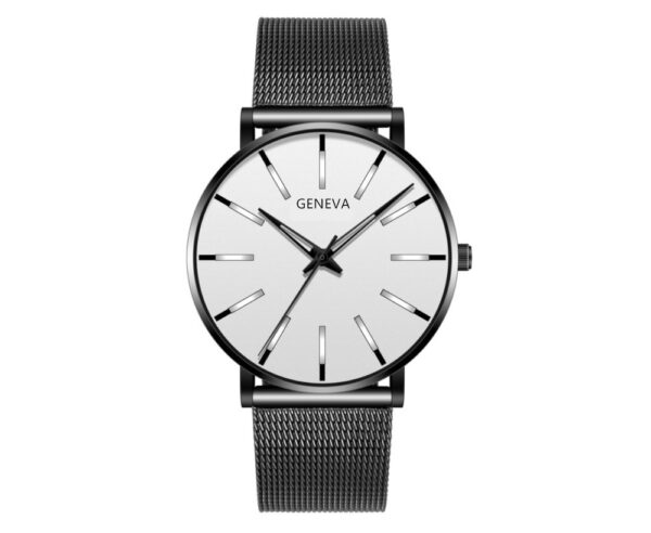 Stainless Steel Mesh Band Business Quartz Watch - Image 4