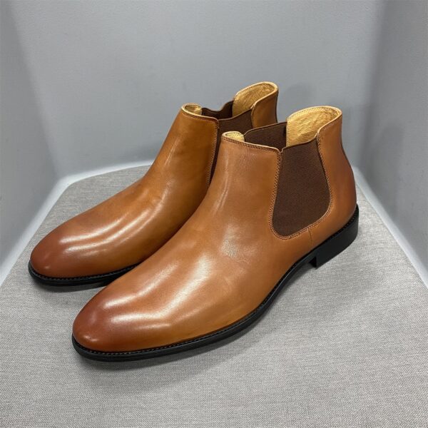 Genuine Leather One Stirrup Casual Cowhide Men's Shoes - Image 3