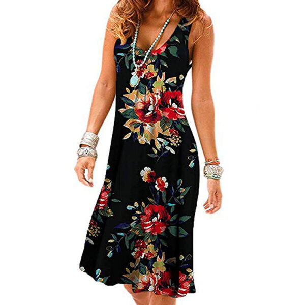 Sexy Dress With Fashion Print And Blanket Shirt - Image 5