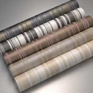 Black and white vertical stripe non woven background wall