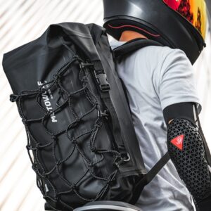 Motorcycle Multi-purpose Portable Large Capacity Shoulder Backpack Belt Net Bag
