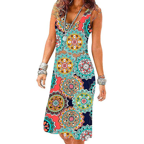 Sexy Dress With Fashion Print And Blanket Shirt - Image 7