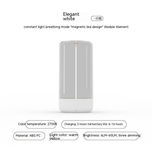 New LED Camping Light Type-c Rechargeable Portable Night Light With High Transparency And Anti Drop Creative Atmosphere Light - Image 5