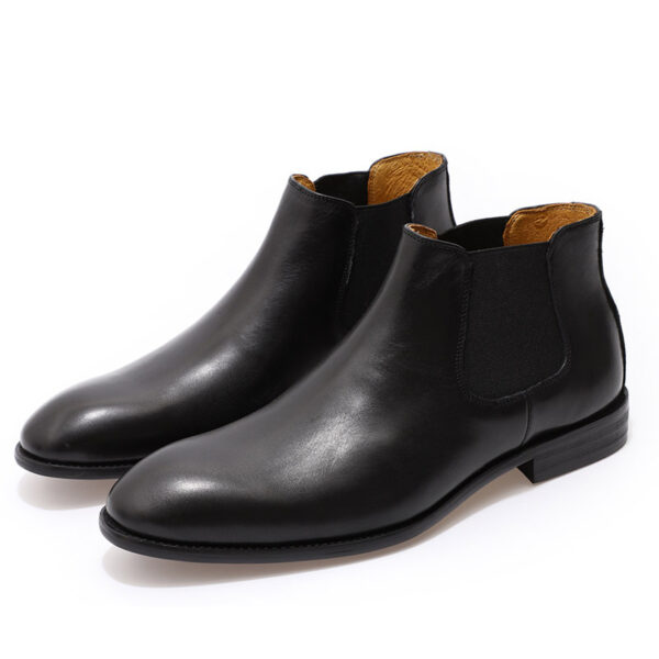Genuine Leather One Stirrup Casual Cowhide Men's Shoes - Image 5