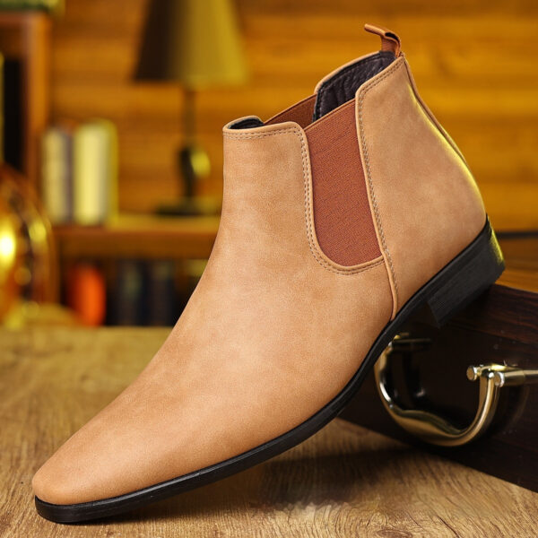 British Style Leather Boots Men's Plus Size - Image 2